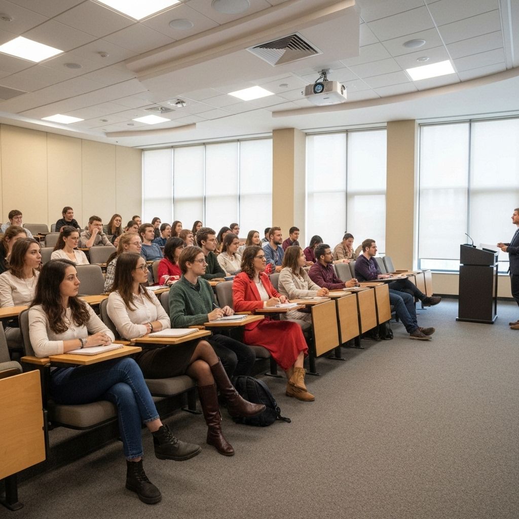 Modern lecture room